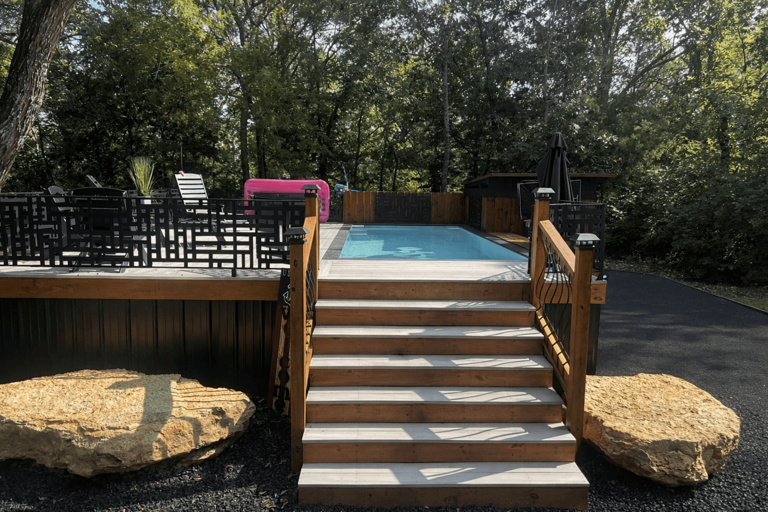 Container pool example for Akron Oh homeowners