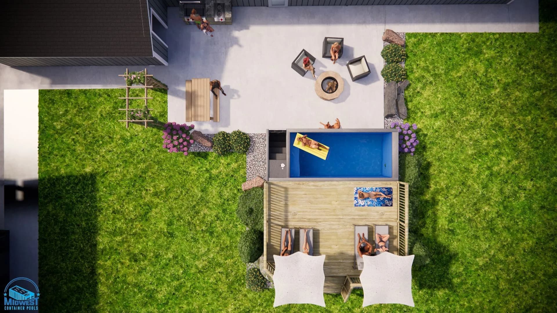 Container pool lifestyle for Centennial, CO homeowners