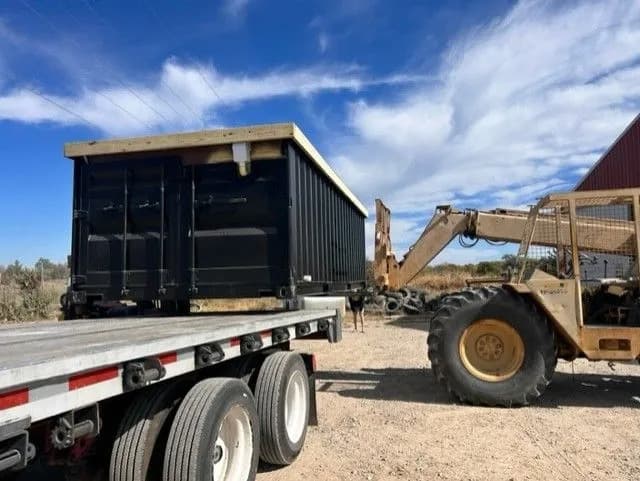 Shipping container pool delivery and install for St George, UT
