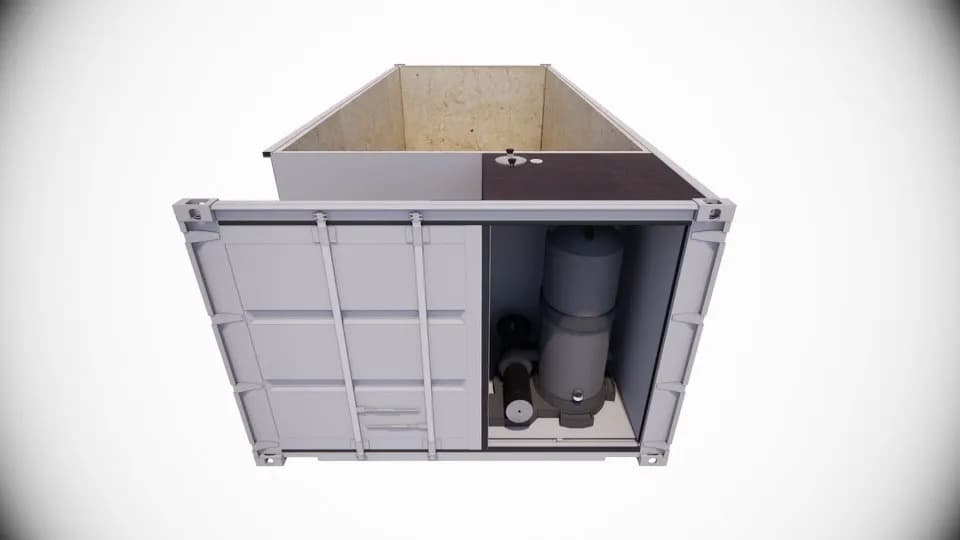 Shipping container pool delivery and install for Salt Lake City, UT