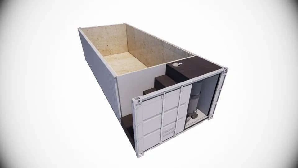 Shipping container pool delivery and install for Fort Collins, CO